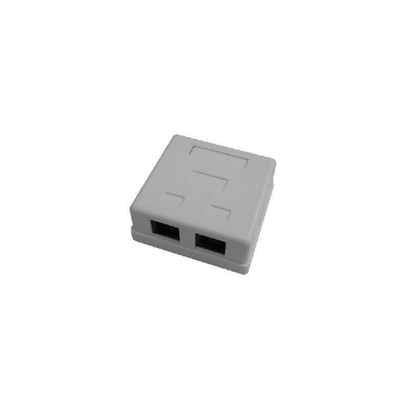 DATACOM Dvojzásuvka nad omietku-2xRJ45, Cat5e UTP