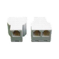 Dvojspojka 2 x RJ11 6p4c Cat3 (3 x Female)
