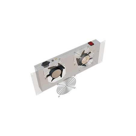19'' vert.vent.j.2xVent.-220V/46W termost.4U čierna