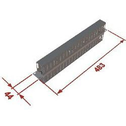 Vyväzovací panel 1U 19'' obojstranná plast. lišta