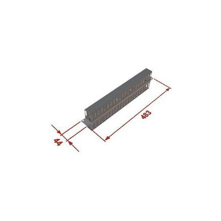 Vyväzovací panel 1U 19'' obojstranná plast. lišta