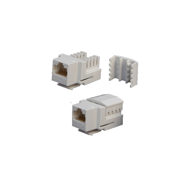 DATACOM Keystone UTP RJ45 Cat5E Dual MINI biely