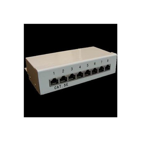 Patch panel Box 8-port Cat5E STP na stenu