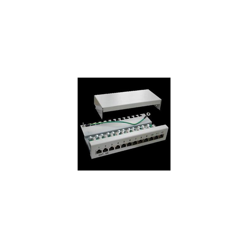 Patch panel Box 12-port Cat5E STP na stenu