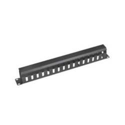 Vyvaz.panel 19''1U kov Lišta Priechodný čierny 65mm hl