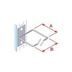 Vyväzovací háčik 40x40 D1 kov ľavý fix, čelný gate