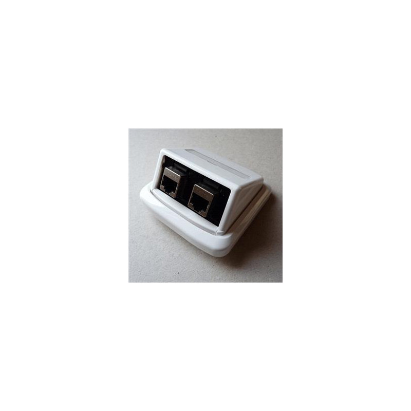 Dvojzásuvka ABB TANGO 2xRJ45 cat5e STP biela