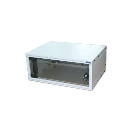 19''rozvádzač jednodielny 12U/400mm FLAT-PACK skl.dv.