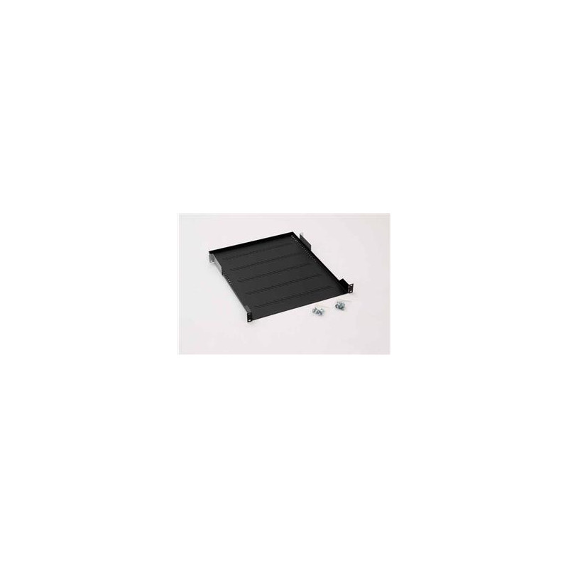 19'' polica A1 s perforáciou 150mm, max.15kg čierna