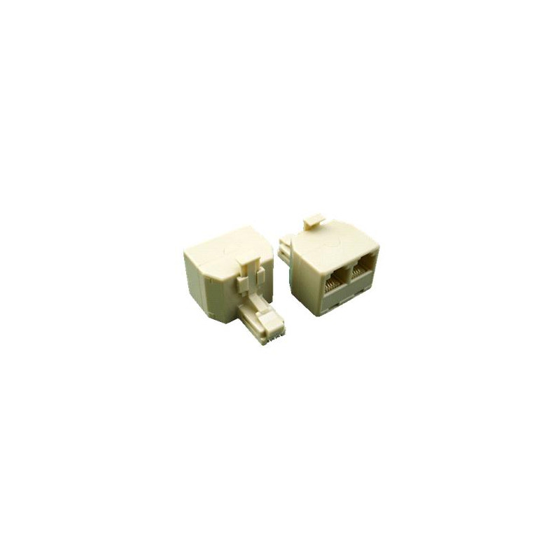 DATACOM Rozdvojka RJ11 6p4c Cat3 (2xFemale,1xMale)