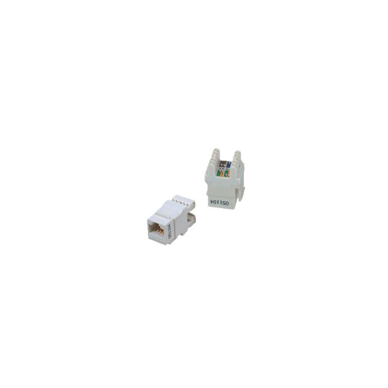 DATACOM UTP Keystone Cat6 biely Dual Slim zadný zárez