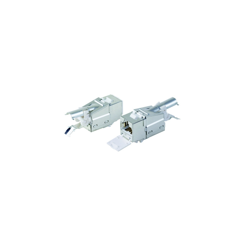 DATACOM STP Keystone 10G RJ45 CAT6A Silver