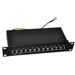 Patch panel 10“ STP Cat5e 12 portov