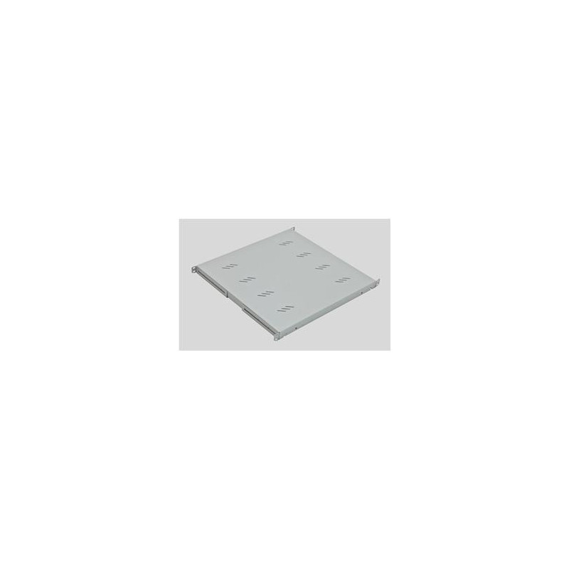 19' polica A4 perforovaná 1U/450mm,max.80kg čierna