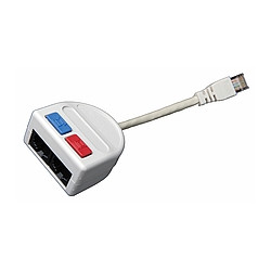 Rozdvojka počítač (10BaseT)/telefón 2 x RJ45