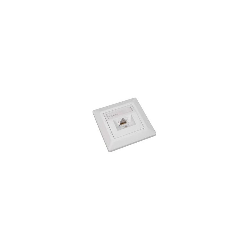 Zásuvka Solarix CAT5E UTP 1 x RJ45 pod omietku biela
