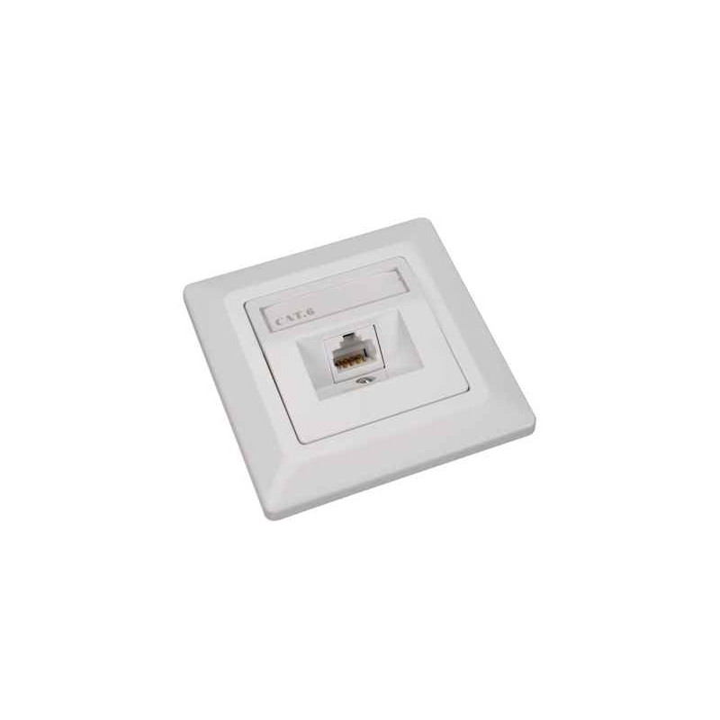 Zásuvka Solarix CAT6 UTP 1 x RJ45 pod omietku biela