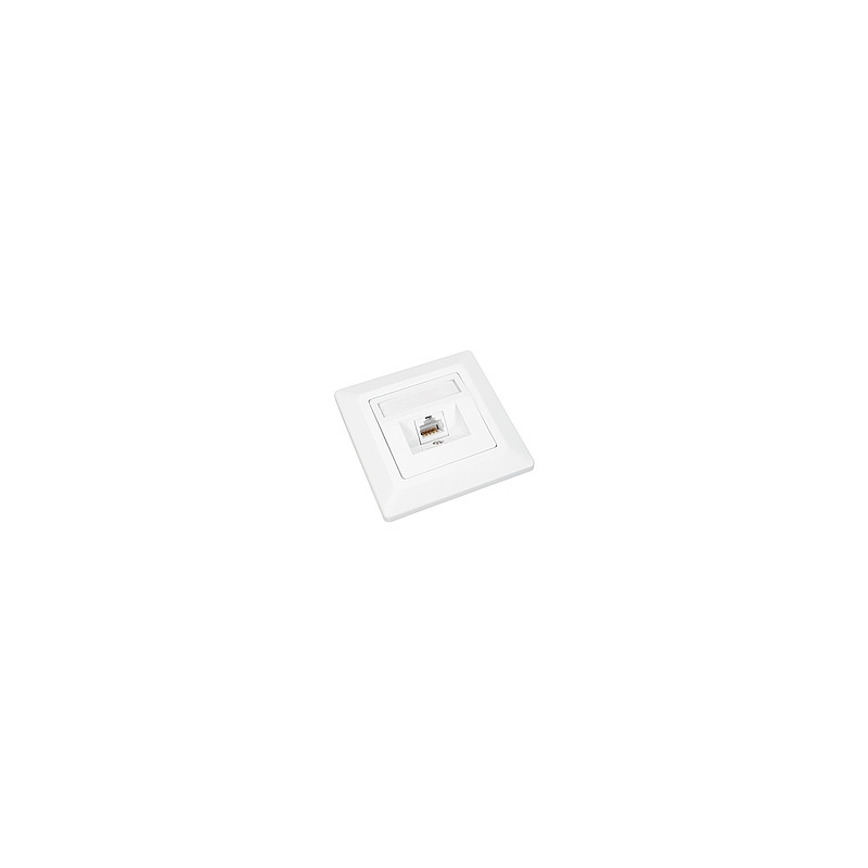 Zásuvka Solarix CAT6 STP 1 x RJ45 pod omietku biela