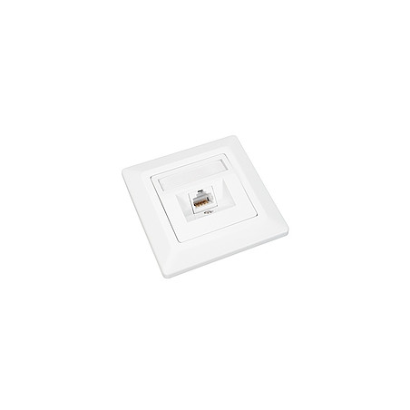 Zásuvka Solarix CAT6 STP 1 x RJ45 pod omietku biela