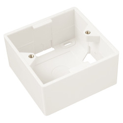 Box na omietku pre zásuvku SX9 biely 80 x 80 x 41mm