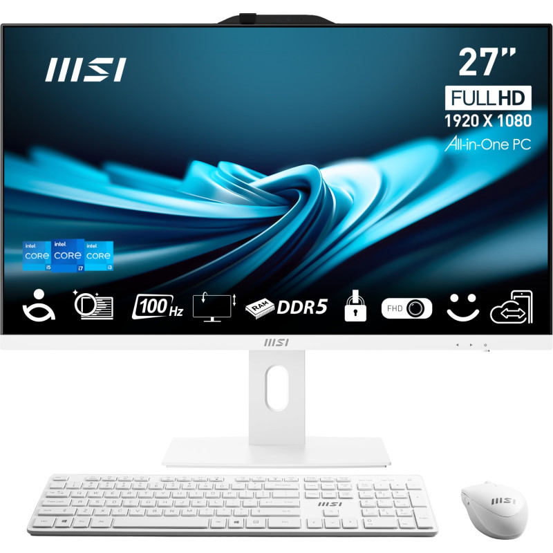 MSI PRO/AP272P 14M-611EU/27''/FHD/i7-14700/16GB/1TB SSD/UHD 770/W11P/White/3R