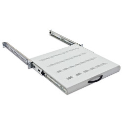 19'' výsuv.polica 450mm plnovýsuv, nosn.30kg čierna