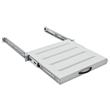 19'' výsuv.polica 450mm plnovýsuv, nosn.30kg čierna