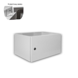 Datacom 19''vonkajší rozvádzač 4U/600x400 IP65 sivý