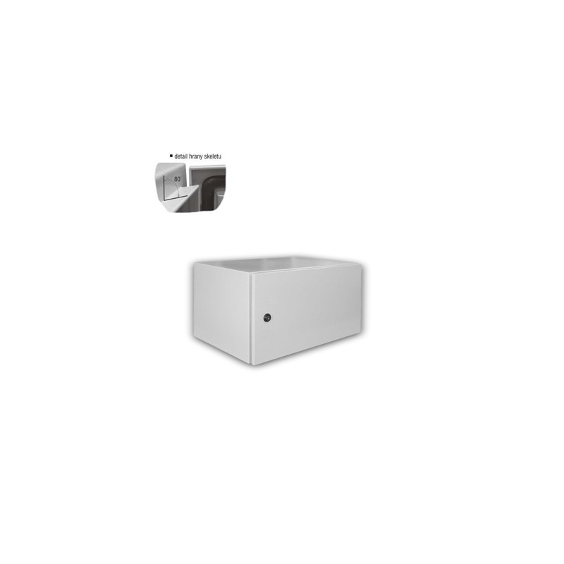 Datacom 19''vonkajší rozvádzač 4U/600x400 IP65 sivý
