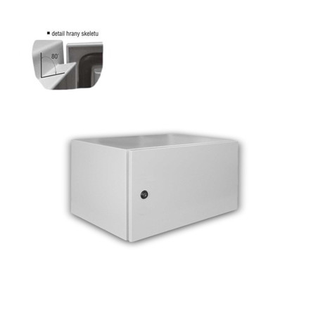 Datacom 19''vonkajší rozvádzač 4U/600x400 IP65 sivý