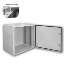 Datacom 19''vonkajší rozvádzač 12U/600x400 IP65 sivý