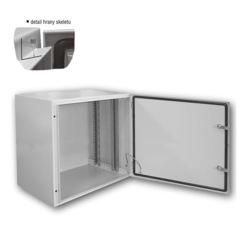Datacom 19''vonkajší rozvádzač 12U/600x400 IP65 sivý