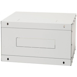 19''rozvádzač jednodiel.12U/400mm FLAT-PACK plech.dv.