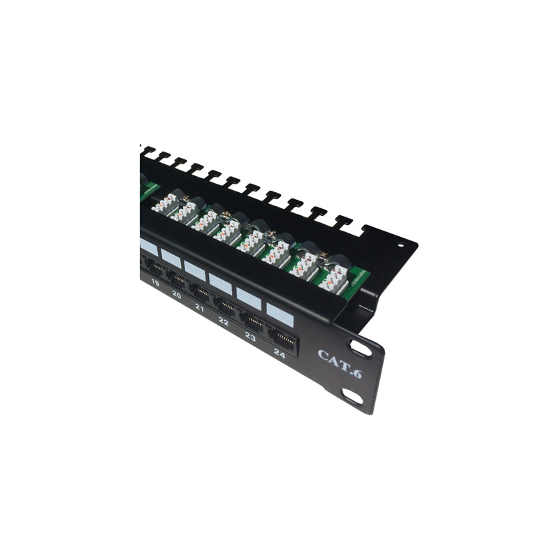 DATACOM Patch panel 24p. CAT6 UTP 3x8p LSA 1U horný zárez