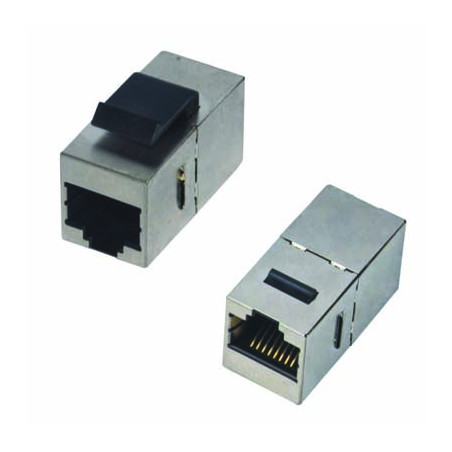 DATACOM Spojka panel STP 2 x RJ45 (8p8c) Cat5e, priama, plast