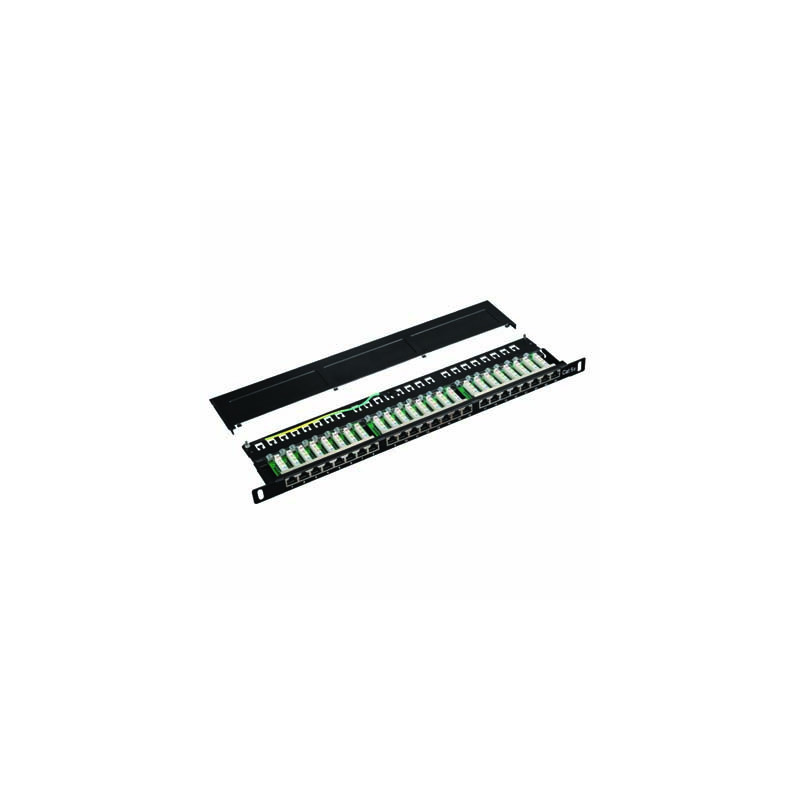 DATACOM Patch panel 19'' STP 24 port CAT5E LSA 0,5U