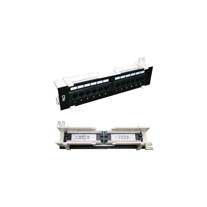 DATACOM Patch box UTP 12 port CAT5E DUAL BK