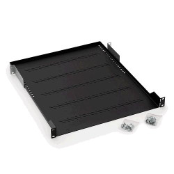 19'' polica A1 s perforáciou 850mm, max.40kg čierna
