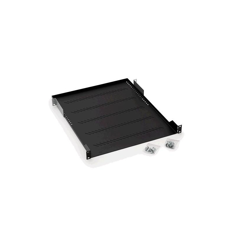19'' polica A1 s perforáciou 850mm, max.40kg čierna