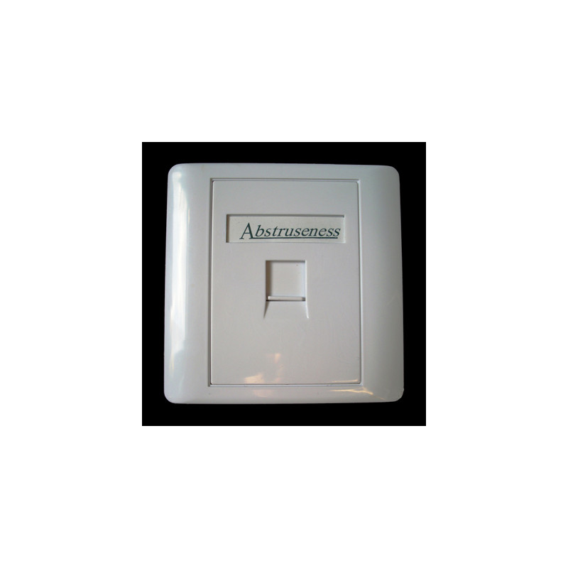 WALL plate SA s rámčekom pre 1keystone (80 x 80)
