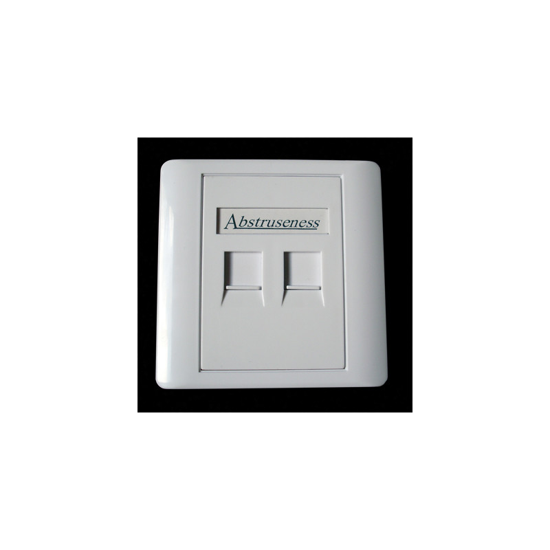 WALL plate SA s rámčekom pre 2keystone (80 x 80)