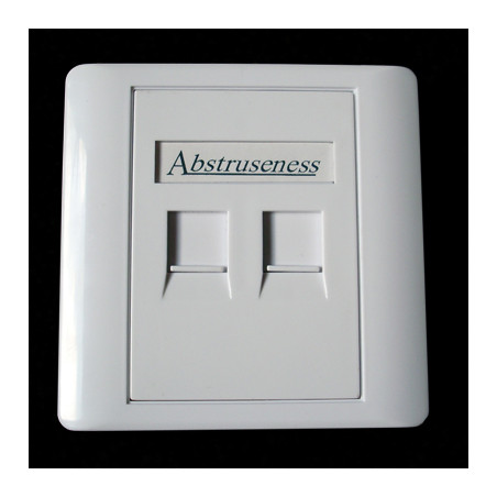 WALL plate SA s rámčekom pre 2keystone (80 x 80)