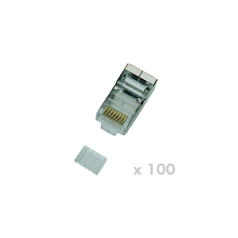 DATACOM Konektor RJ45 STP 8p8c Cat6 drôt 100ks