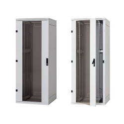 Stojanový rozvádzač 15U (š) 600x (h) 600, plechové dvere
