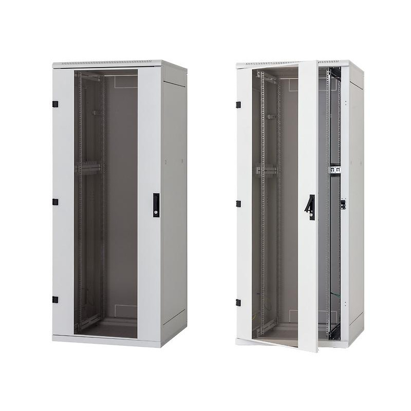 Stojanový rozvádzač 15U (š) 600x (h) 600, plechové dvere