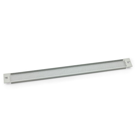 19' záslepka 1U plastový zámok, sito 75%-4mm, sivá