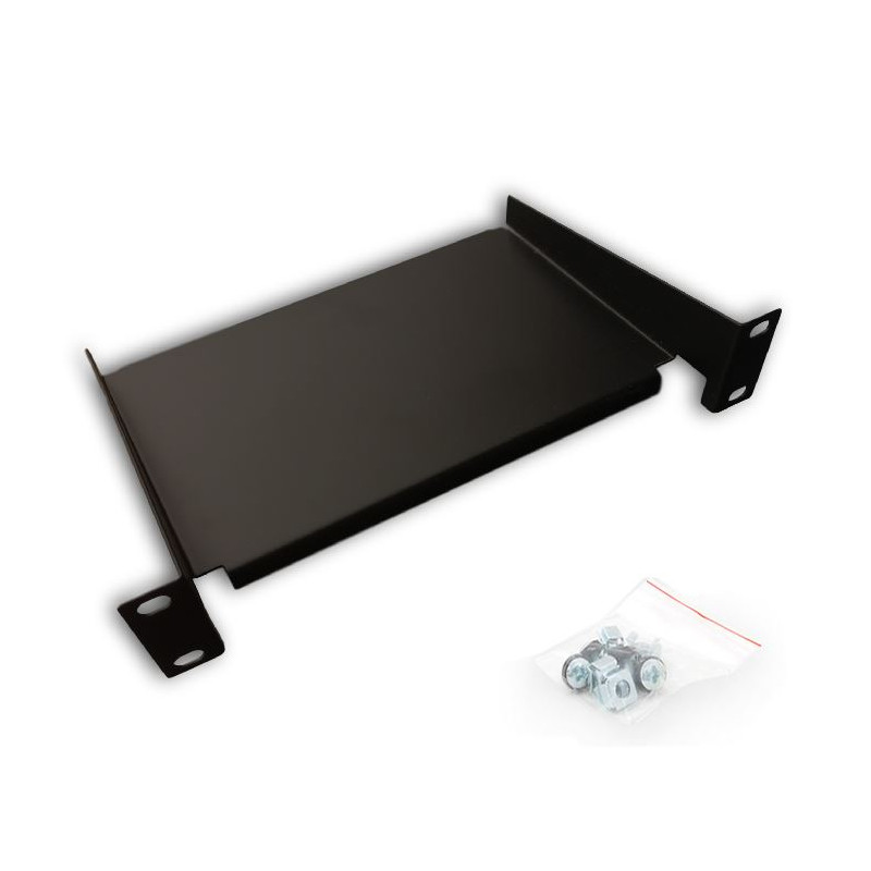 DATACOM 10'' Polica 160mm 1U čierna