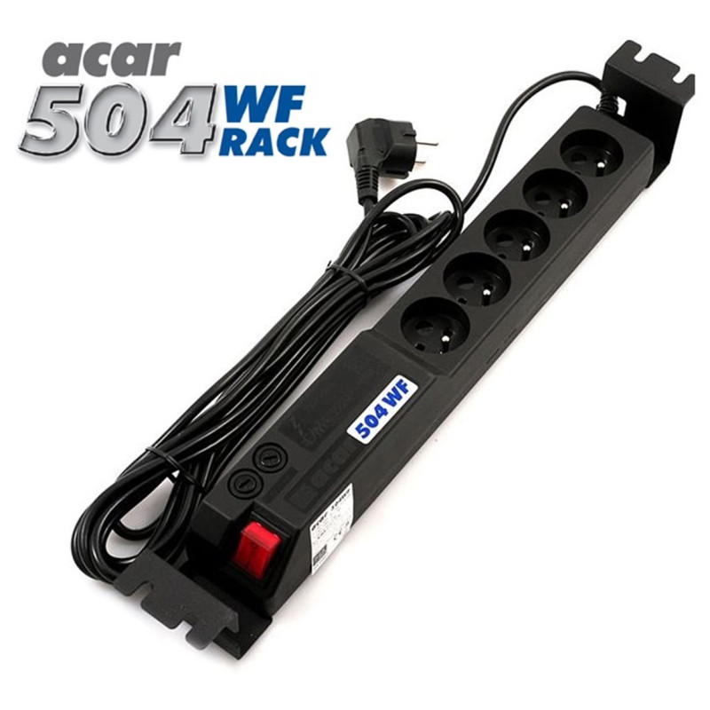 19'' napája.pan.Acar 504WF 5x230V-5m black+prep.ochr