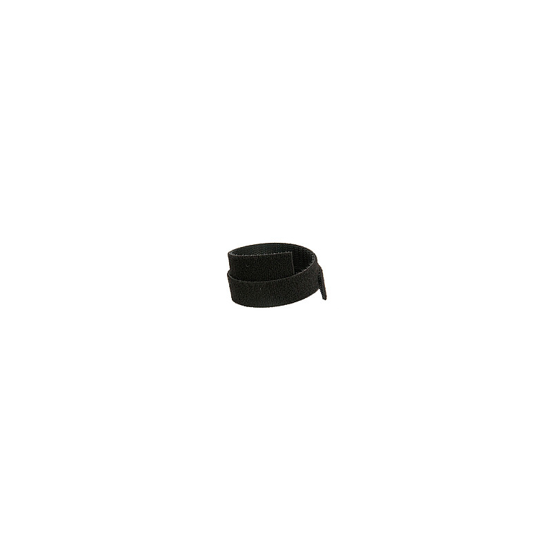 Obojstranný suchý zips Solarix, šírka 10mm, 25m, čierny