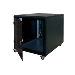 19'' kontajner.rozvádzač 12U,hl.1000mm,nosnosť 200kg čierny